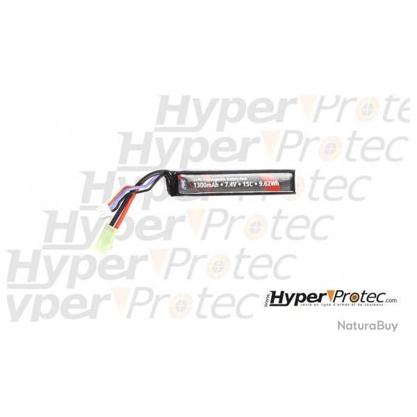 Batterie Li-po 15C 1300 mAh 7.4V de 9.62Wh