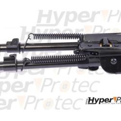 Bipied t&eacute;lescopique Country avec t&ecirc;te fixe 5 positions 15-22 cm