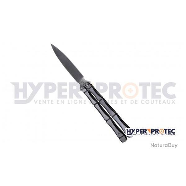 Couteau papillon manche squelette