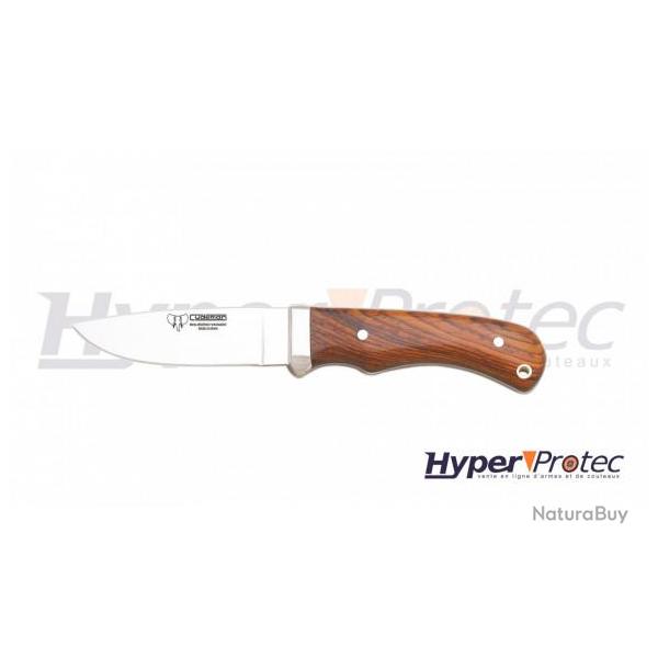 Poignard de chasse cudeman Safari avec manche cocobolo et tui en cuir bordeau