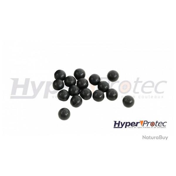 50 Boules Caoutchouc Rubber STEEL D�fense - CALIBRE 68- DIAMETRE 17 mm