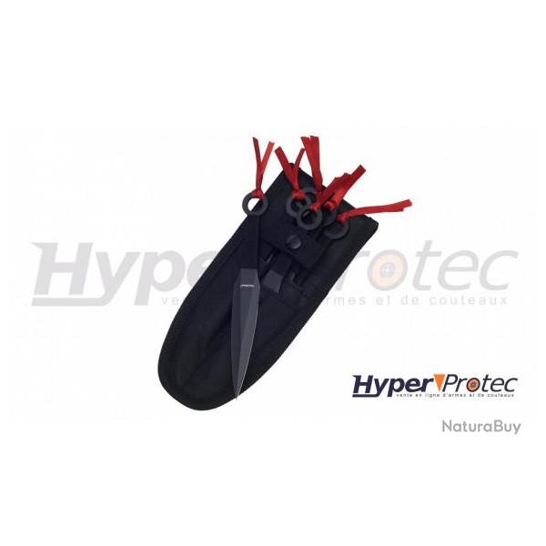 Set de 6 kunais � lancer avec �tui en nylon