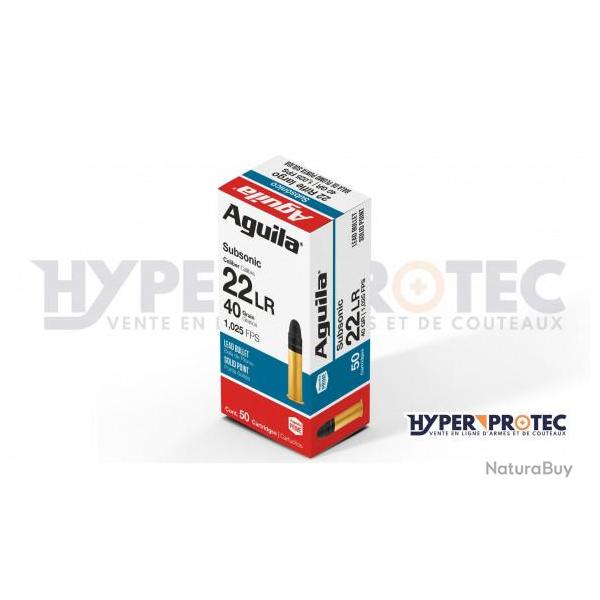 Munition 22 LR Aguila Subsonic Solid Point