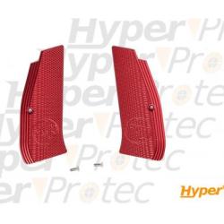 Plaquettes De Poign&eacute;e Aluminium Pour CZ SP-01 Shadow Rouge