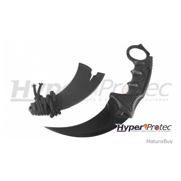 Couteau Karambit noir co tour de cou