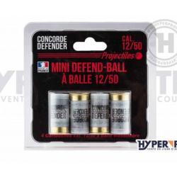 Cartouche Calibre 12/50 Mini Defend-Ball &agrave; Balle