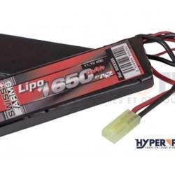 Swiss Arms Lipo 11.1V 1650 mAh 25C - Batterie Airsoft