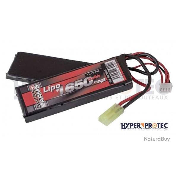 Swiss Arms Lipo 11.1V 1650 mAh 25C - Batterie Airsoft
