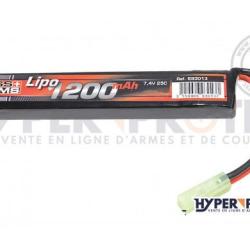Swiss Arms Lipo 7.4V 1200 mAh 25C - Batterie Airsoft