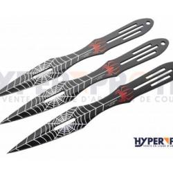 Set de 3 couteaux à lancer Spider de 23 cm - Couteau de Lancer