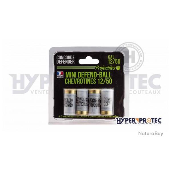 Cartouche Calibre 12/50 Mini Defend-Ball Chevrotines
