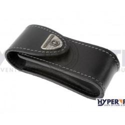 Etui couteau Victorinox cuir noir et clip pivotant