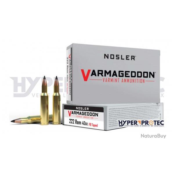 Munition 222 Nosler Varmageddon