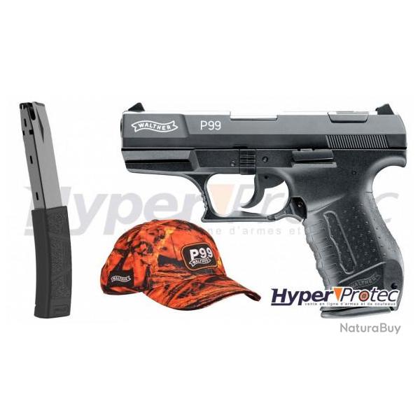 Pack Walther P99 - Pistolet Alarme