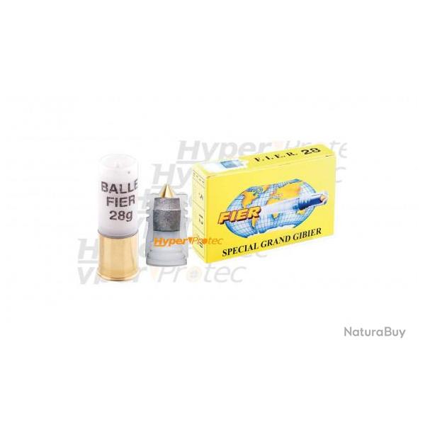 Cartouche Calibre 12/70 Fier Grand Gibier