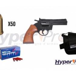 Pack 357 Magnum Noir crosse bois alarme