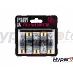 Cartouche Calibre 12/67 Concorde Defender Festi-Ball Confettis