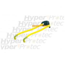 Elastique tubulaire pour lance pierre ou fronde - Jaune