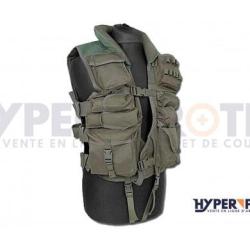Gilet assaut noir multi poches pour airsoft - Vert