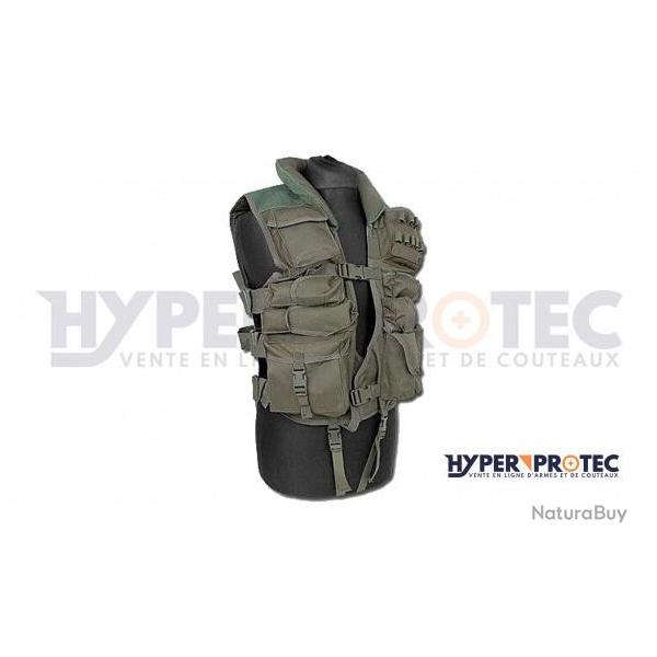 Gilet assaut noir multi poches pour airsoft - Vert