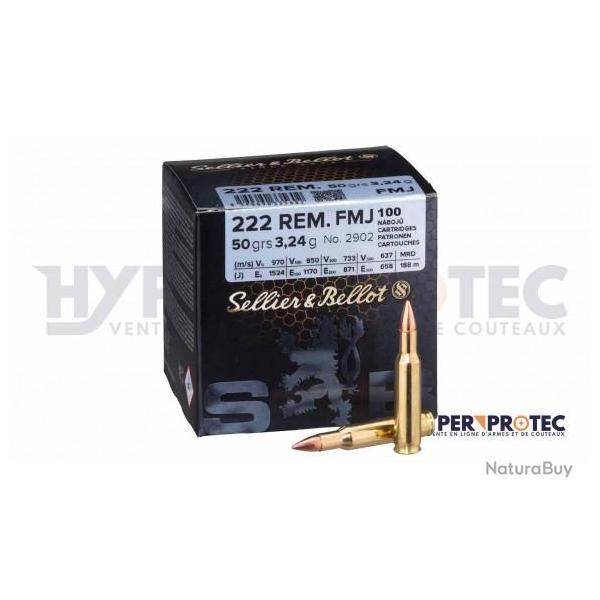 Munition 222 Sellier & Bellot FMJ - 100