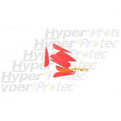 Plumes plastique paraboliques oranges (x10)