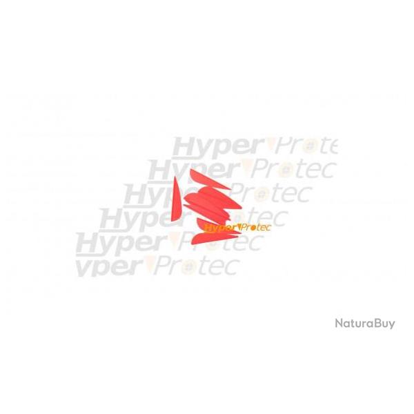 Plumes plastique paraboliques oranges (x10)