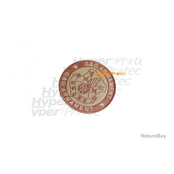Ecusson badge pour diff�rencier les teams - G&G marron rond