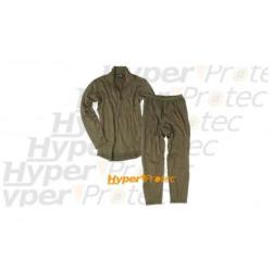 Sous-v&ecirc;tements thermolactiles verts sweat et pantalon Taille XXL