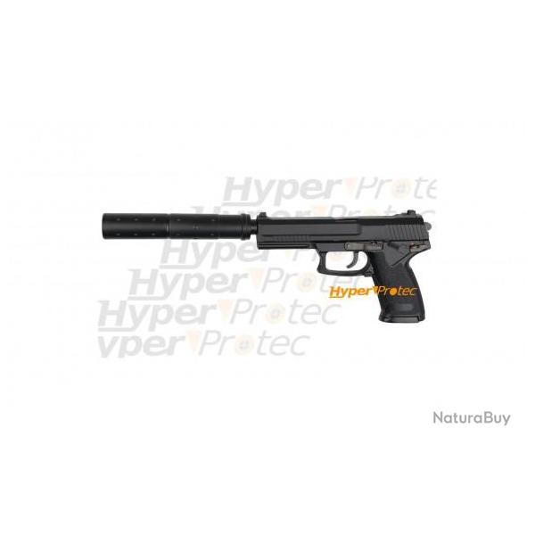 R�plique pistolet airsoft gaz MK23 + silencieux sp�cial op�ratio