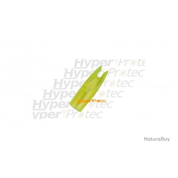 Encoche jaune fluo transparente pour fl�che de fibre de verre