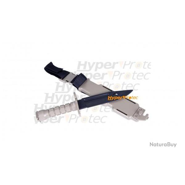 Ba�onnette en plastique souple TAN pour r�plique airsoft