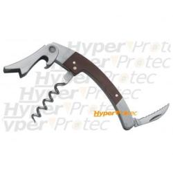 Couteau de sommelier avec tire-bouchon manche bois