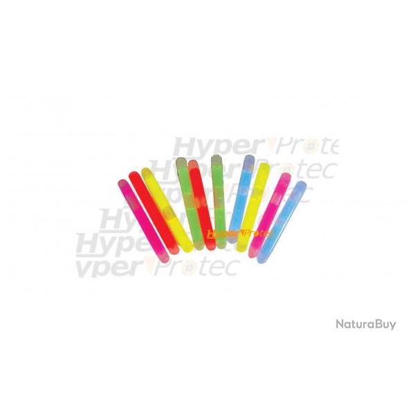 Lot de 10 micro b�tons lumineux multi couleur - 5 cm