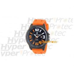 Montre Smith Wesson avec bracelet en silicone orange