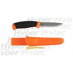 Poignard heavy duty noir orange avec &eacute;tui rigide - Morakniv