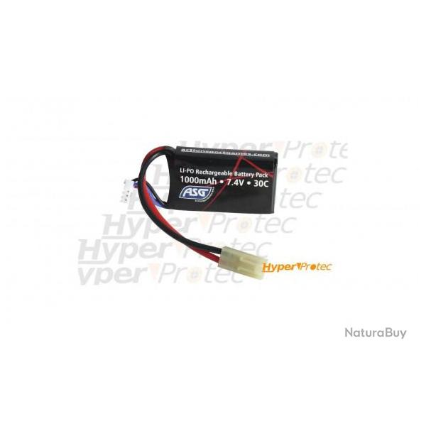 Batterie airsoft Li-Po 7.4V 1000mAh