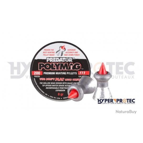 Plomb 4.5mm Predator Polymag