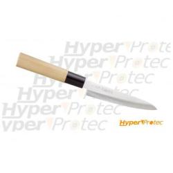 Couteau de cuisine japonais Sashimi avec lame en acier inoxydable de 21cm