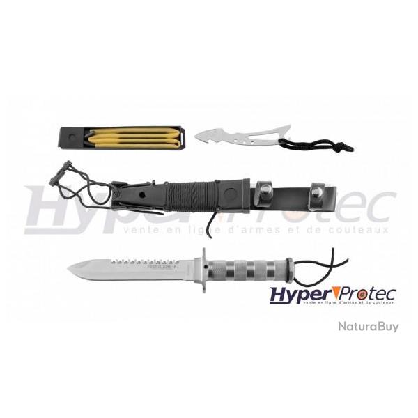 Couteau de survie Combat King II inox