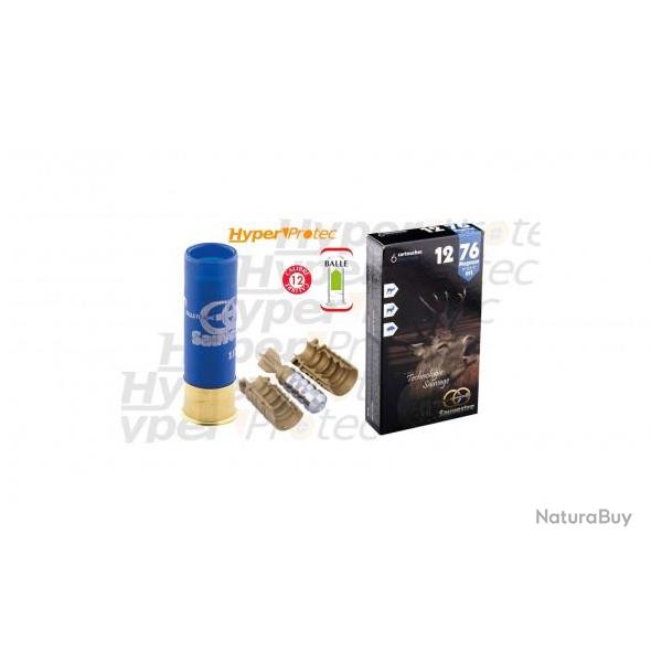 Cartouche Calibre 12/76 Sauvestre Magnum Gros Gibier