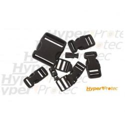 Set de 9 boucles de fermeture clips noir