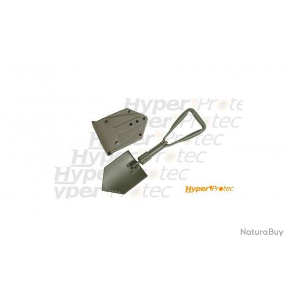 Pelle pliable olive trifold avec �tui de transport