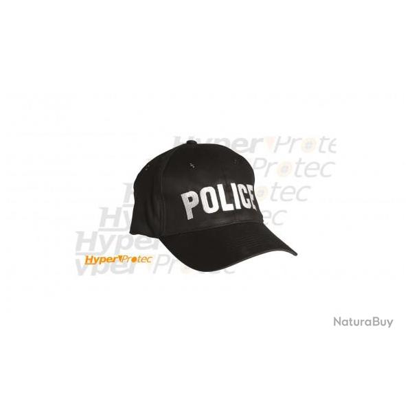 Casquette noire - POLICE pour airsoft et d�guisement