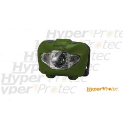Lampe frontale LED Rayfall HP3A vert olive de 160 lumens