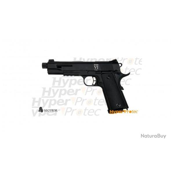 R�plique airsoft Co2 Secutor Rudis VI Negra - calibre 6mm