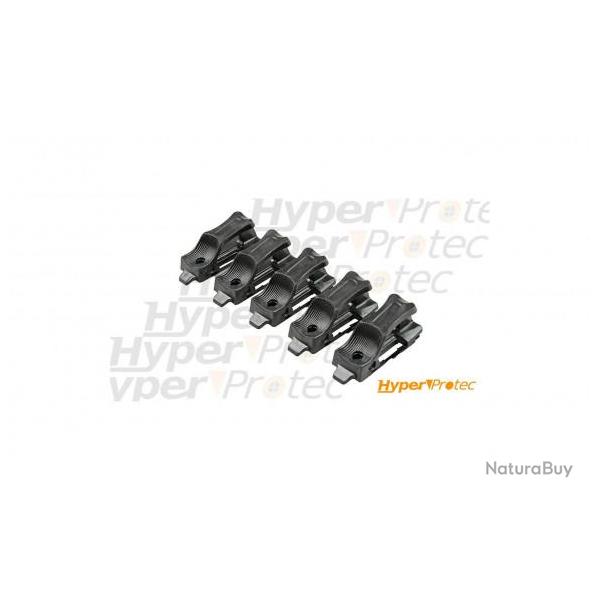 5 attaches noires caoutchouc pour vos rpliques M4 et M16