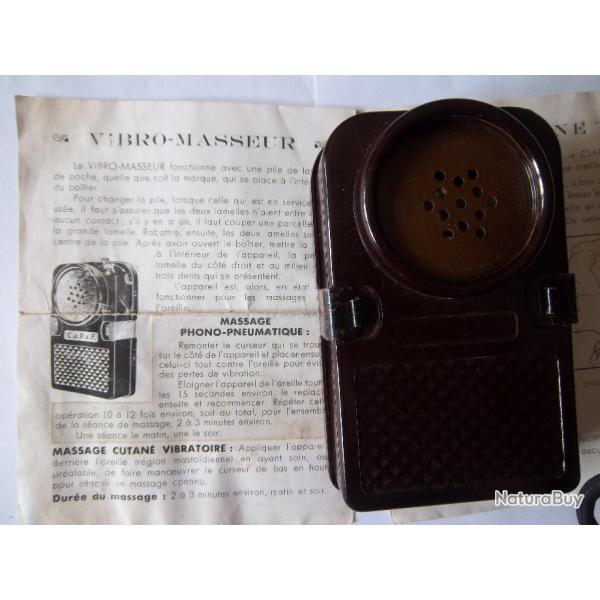 vintage ! massage cutan� vibratoire phono " Clarphone " dans sa boite !