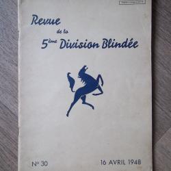 document revue de la 5 &eacute;me Division Blind&eacute;e 1948 DB