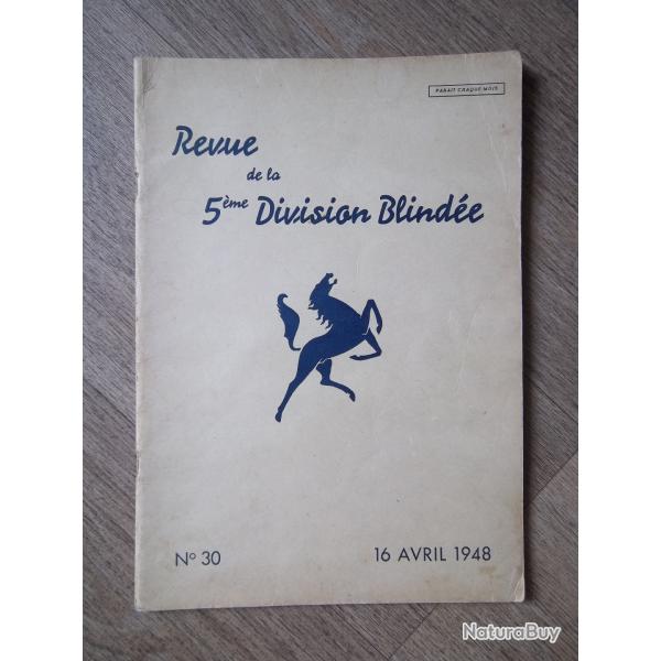 document revue de la 5 �me Division Blind�e 1948 DB